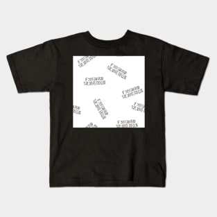 If you can read this, you're too close - introvert 4 black on white Kids T-Shirt